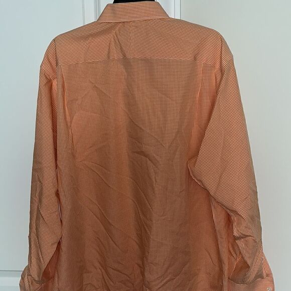 Tennessee Volunteers Gingham Orange Nordstrom wrinkle free smartcare dress shirt - Picture 4 of 5